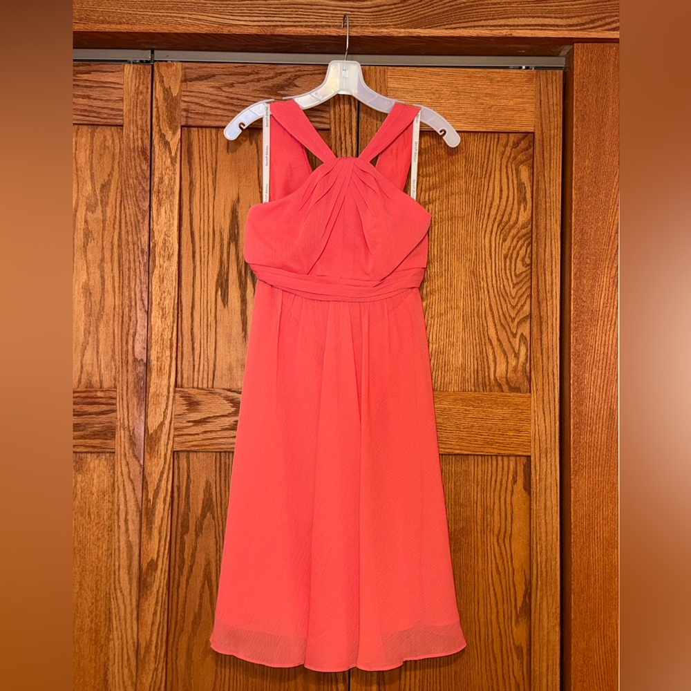 David's Bridal Coral Dress